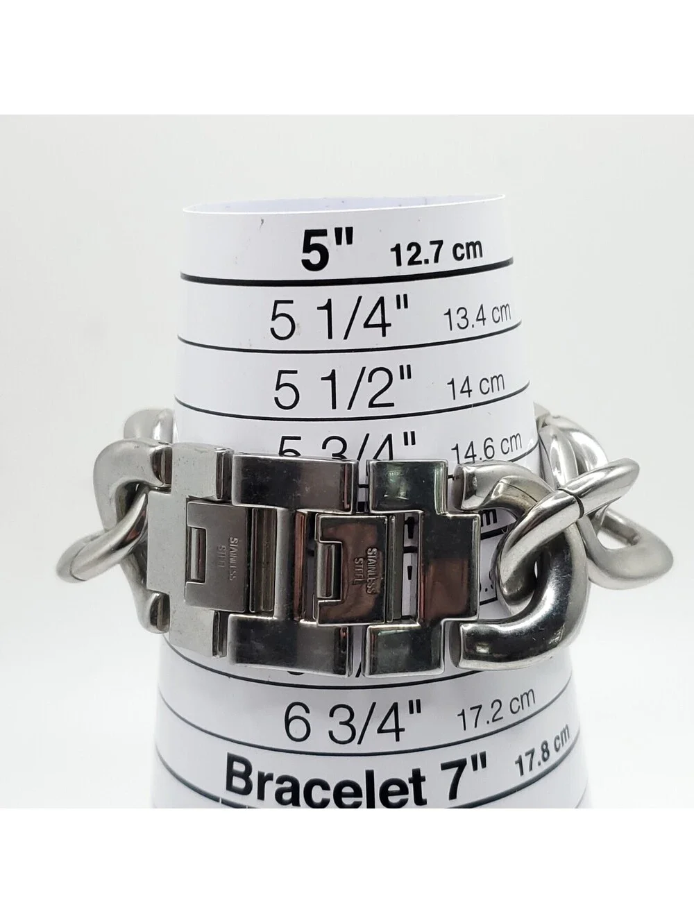 Jivago Multifunction Quartz Watch Men 38mm Silver Tone Chain Band New Battery